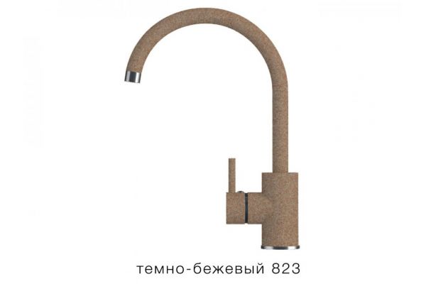 Смеситель для кухни Элара Tolero Темно-бежевый 823