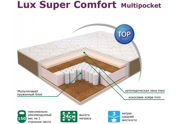 Матрас Elite Lux Super Comfort Мультипакет 80*200 см