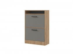 Обувница Энтер Дуб золотой/Серый