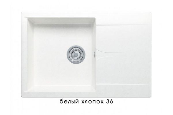 Мойка Polygran Gals-760 Белый хлопок 36