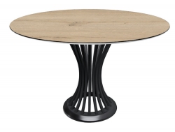 Стол Голд 1200 мм Дуб Каньон/опоры черный