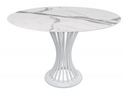 Стол Голд 1200 мм Мрамор белый/опоры белый