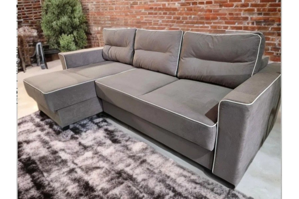 Диван угловой Гранд-23 НПБ ткань Glory-09 бежевый