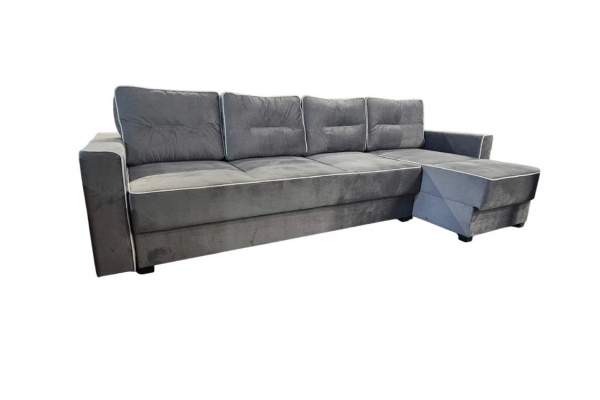 Диван угловой Гранд-24 НПБ ткань Cicero-10 серый