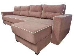 Диван угловой Гранд-24 НПБ ткань Luma-16 светлая пыльная роза