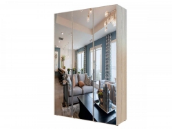 Шкаф Гранд ГШК/2-21-15-222 (двери тип 2) три зеркала