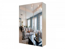 Шкаф Гранд ГШК/2-21-15-111 (двери тип 1) три зеркала