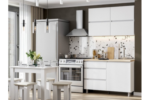 Кухонный гарнитур КГ Токио Серия 3 1200 белый