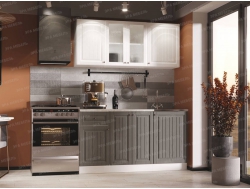 Кухня Хозяюшка МДФ 1500 Акация белая-Трюфель