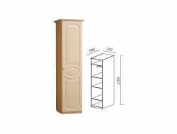 Шкаф-пенал однодверный МДФ Ивушка-5