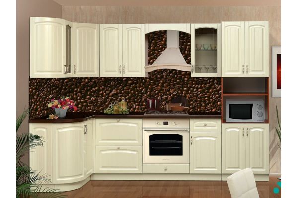 Кухонный гарнитур угловой Кантри 2,8х1,33 м