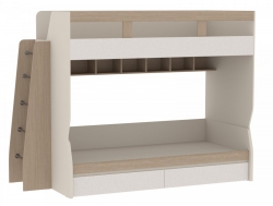 Кровать в сборе Каспер с прямой лестницей