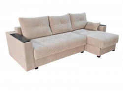 Диван Комфорт-3 НПБ+МДФ Ткань Joy-03 светло-бежевый