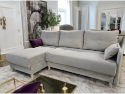 Диван Комфорт-3 НПБ узкие подлокотники ткань Nevada-01 молочный