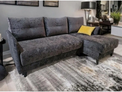 Диван Комфорт-3 НПБ узкие подлокотники ткань Nevada-10 темно-коричневый