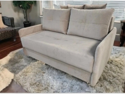 Диван Комфорт-7 БД 1400 узкий подлокотник Dora-06 бежевый