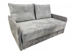 Диван Комфорт-7 БД 1400 узкий подлокотник Pin-01 серый