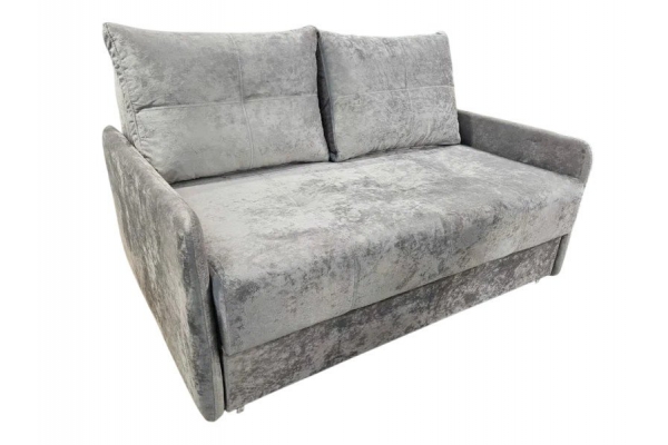 Диван Комфорт-7 БД 1400 узкий подлокотник Pin-01 серый