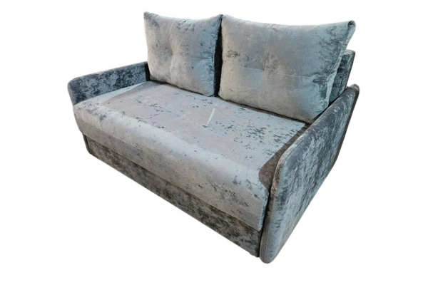 Диван Комфорт-7 БД 1400 узкий подлокотник Pin-05 серый