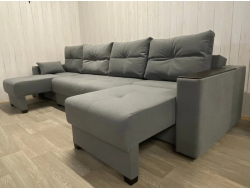 Диван Комфорт-6 НПБ+МДФ модульный 1К-2-1К ткань Veluta Lux 7