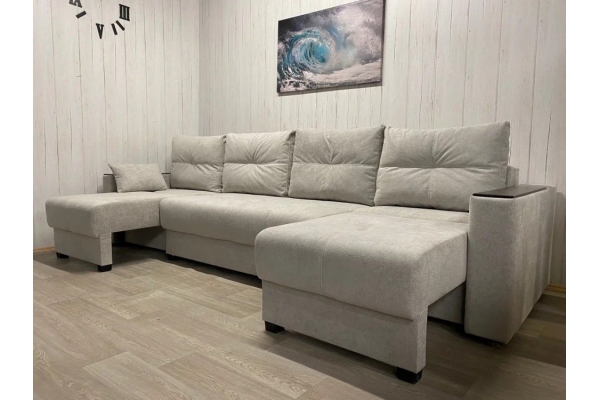 Диван Комфорт-6 НПБ+МДФ модульный 1К-2-1К ткань Comfort 08