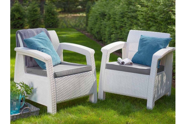 Комплект кресел Yalta Double Seat белый