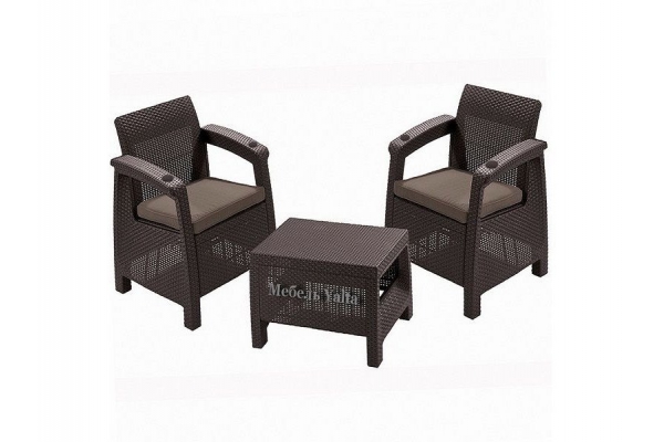 Комплект на балкон Yalta Balcony Set шоколадный