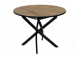 Стол раздвижной KR круглый 1000 мм Дуб вотан