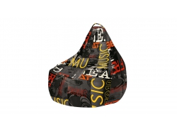 Кресло-мешок «Купер» XL Серый граффити, Люкс
