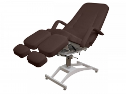 Кресло педикюрное Гармония-1 Maxi гидравлика Анатомическая шоколадный