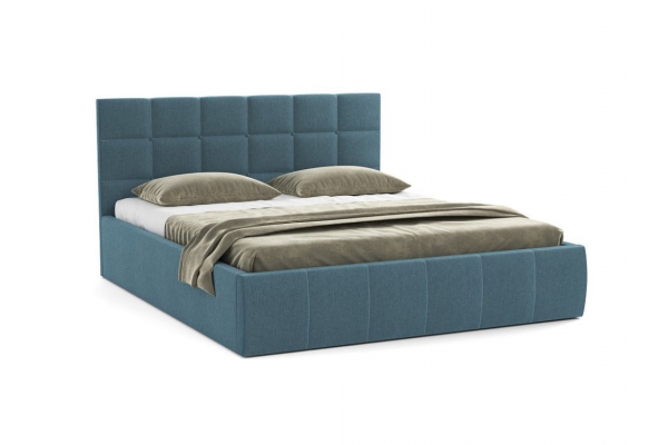Кровать Диана 1600 Н1010 жаккард деним