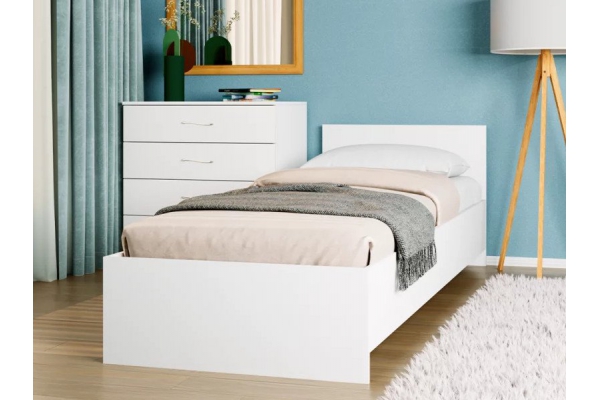 Кровать Монблан Kids 80х200 см Белый Шагрень