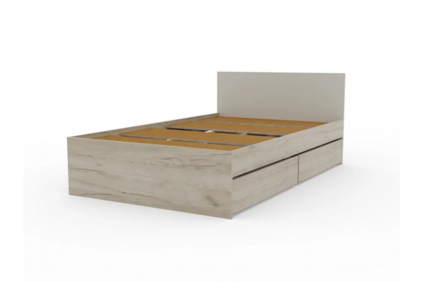 Кровать Монблан с ящиками 120х200 см Кашемир