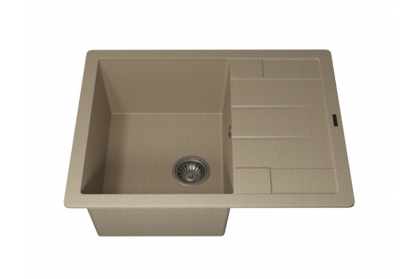 Кухонная мойка Uperwood Quartz UPD-03-02 бежевая матовая