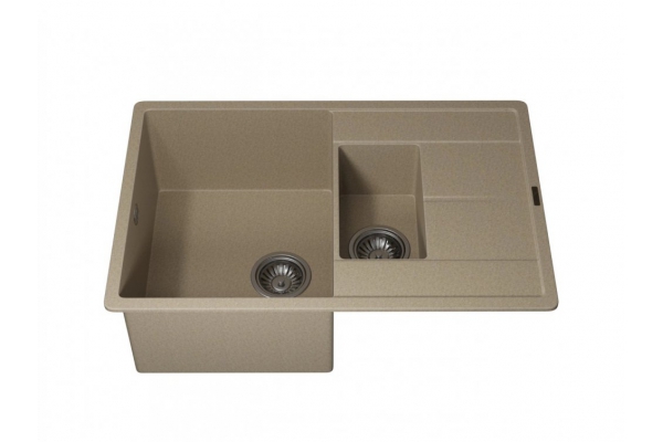 Кухонная мойка Uperwood Quartz UPD-05-02 бежевая матовая