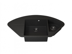Кухонная мойка Uperwood Quartz UPD-06-04 черная матовая