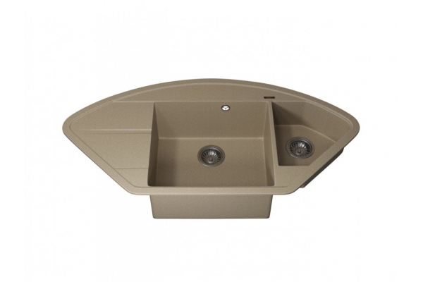 Кухонная мойка Uperwood Quartz UPD-06-02 бежевая матовая