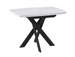 Стол раздвижной Leonel-110 серый сланец/черный