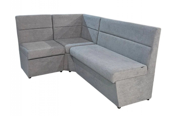 Кухонный уголок Уют Высокий сектор ткань Hope-12 светло-серый