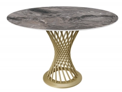 Стол Лотос 1200 мм Паладина/опоры горчичное золото