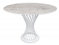 Стол Лотос 1200 мм Винтажная сосна/опоры белый