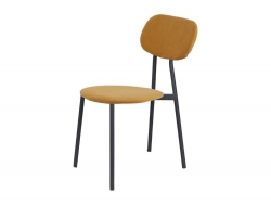 Стул Модерн велюр DREAM yellow (горчица)/черный