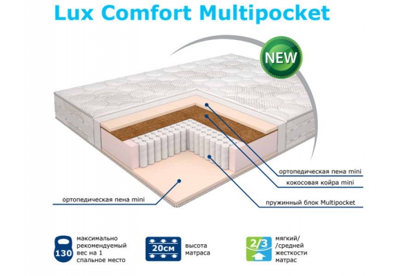 Матрас Modern Lux Comfort мультипакет 140*200 см