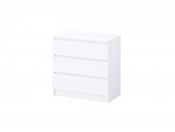 Комод №1 Акация ЛДСП белый древесный