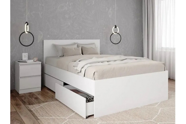 Кровать Мори КРМЯ 1200.1/1 с ящиками МЯ 995.2