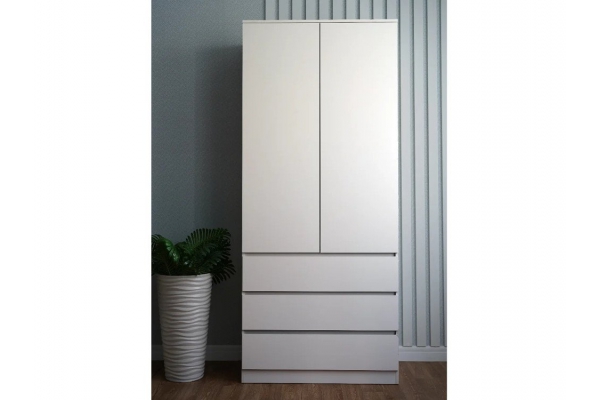 Шкаф Мори МШ900.2 с тремя ящиками белый