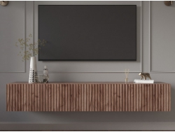 Тумба под ТВ подвесная (комплект из 2-х) Lines MTV3 Дуб Крафт Табачный