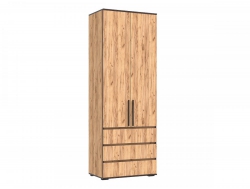 Шкаф 2-х створчатый (800) с ящиками Норд Дуб Крафт