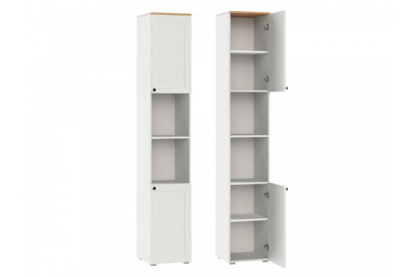 Стеллаж 16.427 Остин Белый шагрень