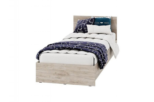 Кровать Ронда КР-80 дуб крафт серый